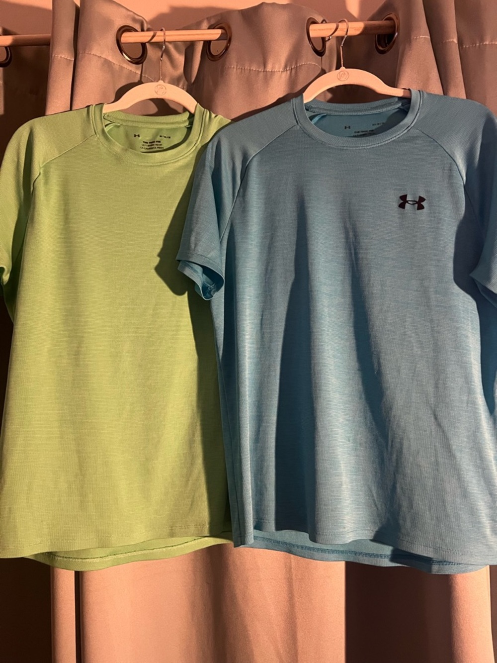 Under Armour 2 Men’s Short-Sleeve Performance T-Shirt Blue Lime Green M
